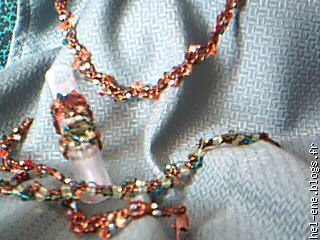 parure Calyspee : collier et bracelet avec bague princesse