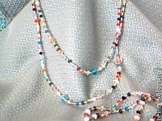 riviere :collier double et son bracelet assortie